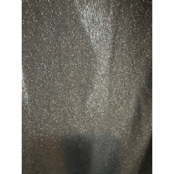 Anthropologie Velvet Silk BLEND Open Black Glitter Cardigan Womens MED Whimsical - Picture 4 of 8